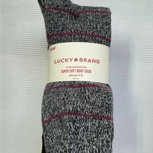 Lucky Brand Womens Pack of
6 Super Soft Boot Socks Size
5-10 Multi-Color